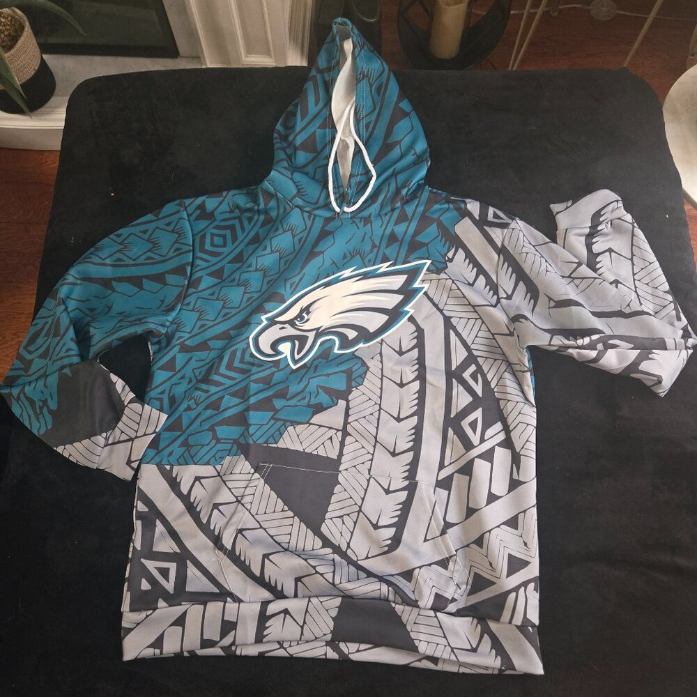 Men's Plus size Hoodies Football Team print sweatshirt